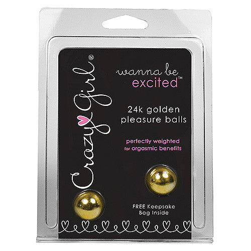 Crazy Girl Wanna Be Excited 24k Golden Pleasure Balls
