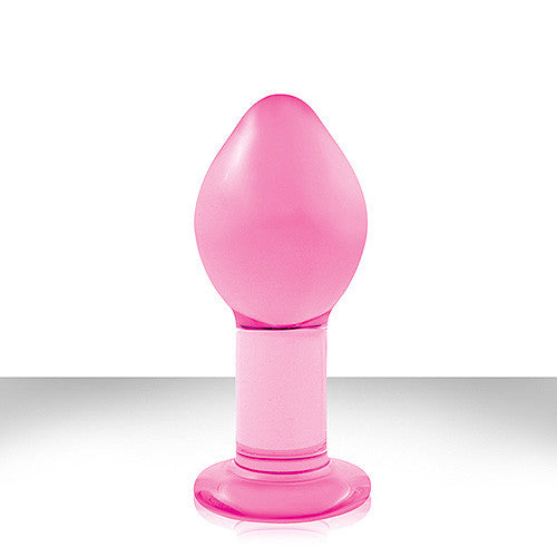 Crystal Premium Glass Plug Large Pink
