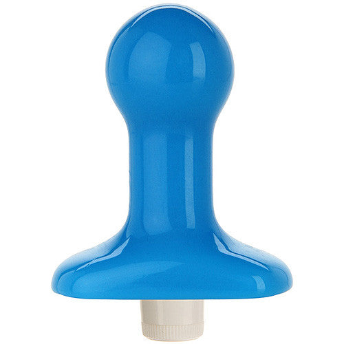 Doc Johnson GLO Vibrating Pop Plug Blue