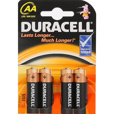 Duracell Plus 4 Pack AA Batteries