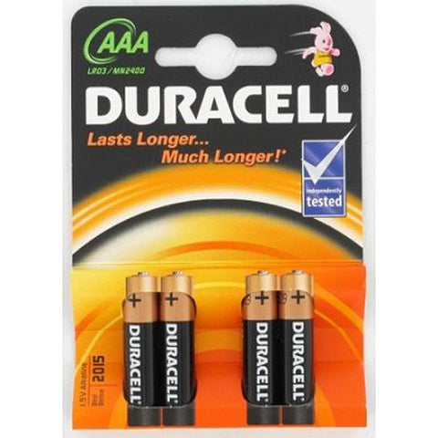 Duracell Plus 4 Pack AAA Batteries