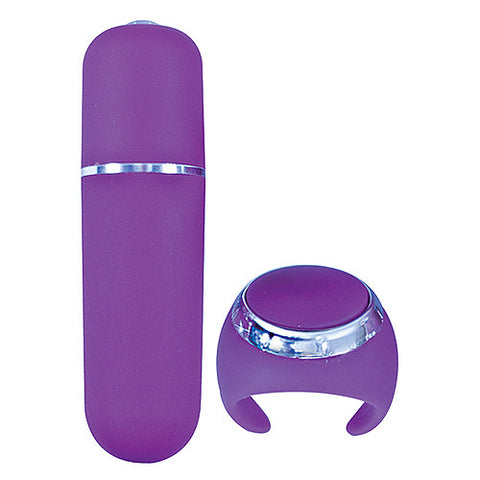 10 Function Ring Remote Mini Slim Bullet Purple