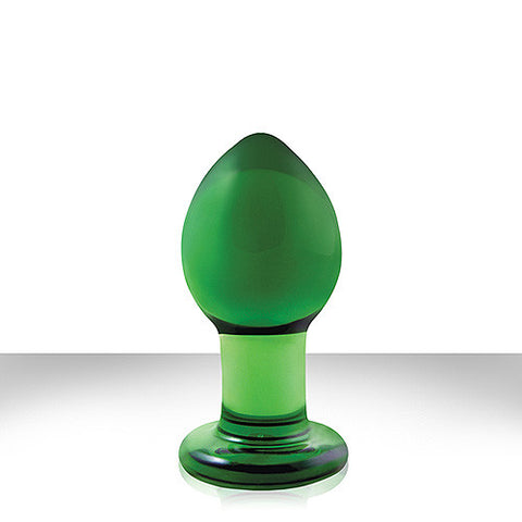 Crystal Premium Glass Plug Medium Green