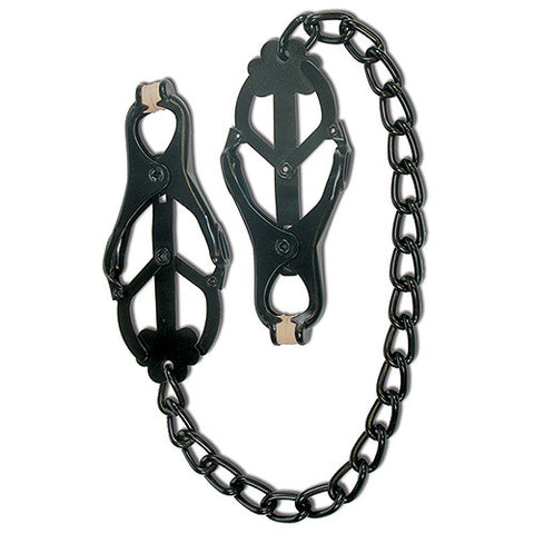Black Chain Link Butterfly Nipple Clamps