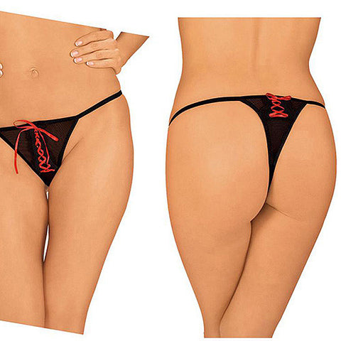 Unwrap Me G-string with Open Crotch
